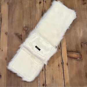 Ivory Faux Fur Scarf